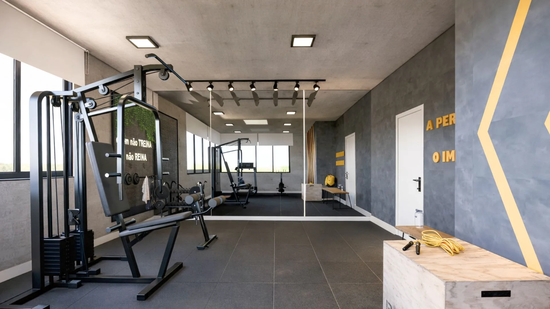 Ambiente interno associado à academia do I.Studio La Salle